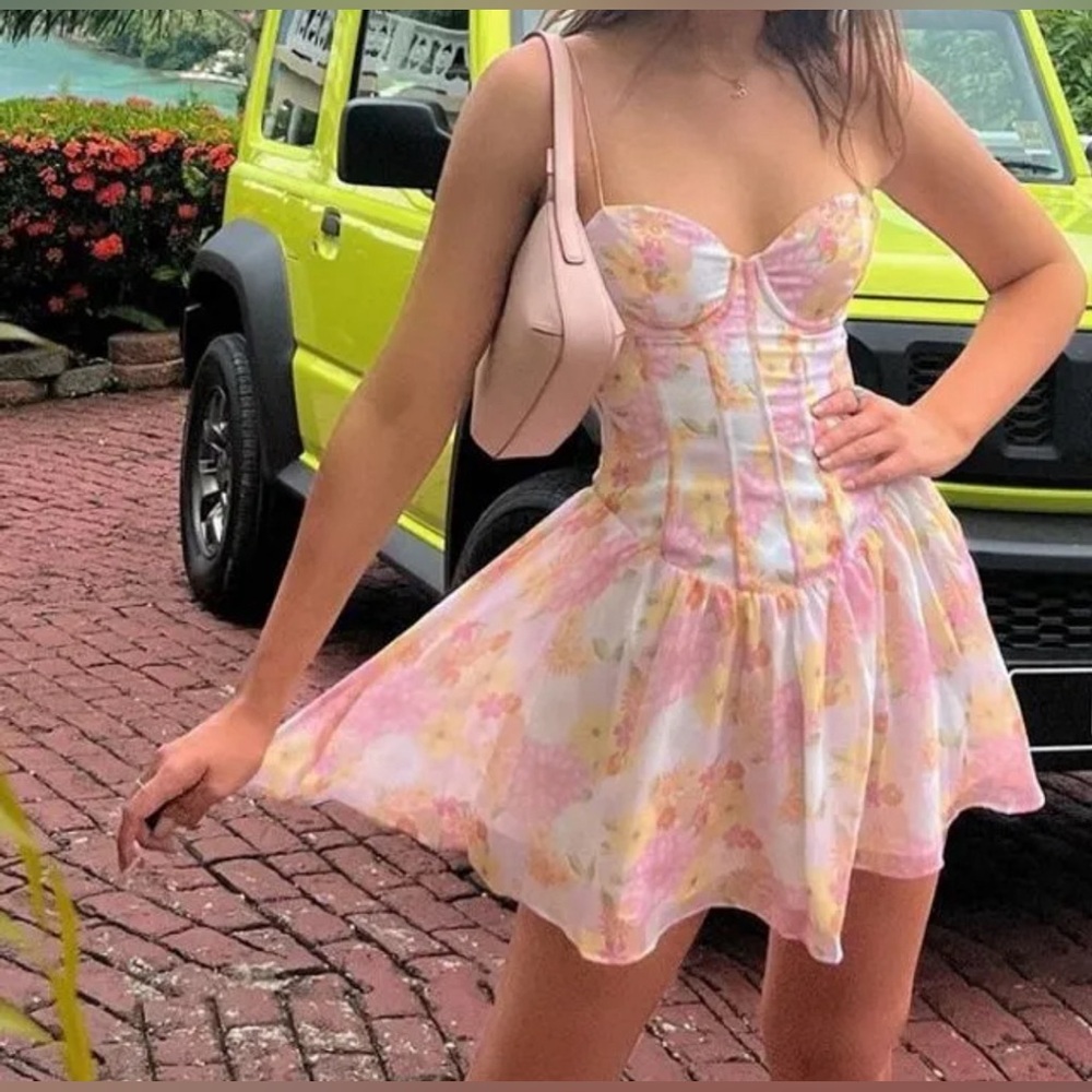 NWT For love and lemons 🍋 mini floral dress